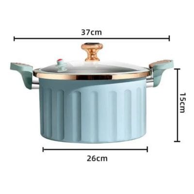 Cocotte Basse Pression Professionnelle 8L | Acier Inoxydable | Compatible Induction | 2 Coloris