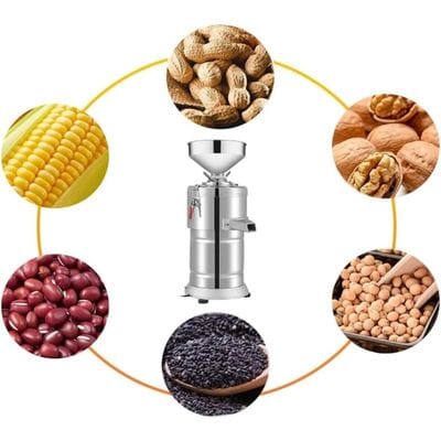 Broyeur à Meule de Pierre Inox 1100W | Beurre de Cacahuète & Pâte à Tartiner Maison | 100% Naturel