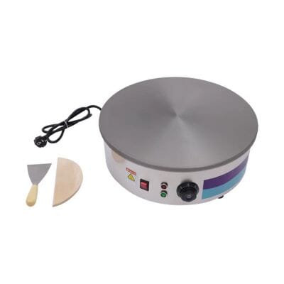 Crêpière Électrique Professionnelle Fonte 45cm | 3000W | Crêpes Bretonnes & Galettes de Sarrasin