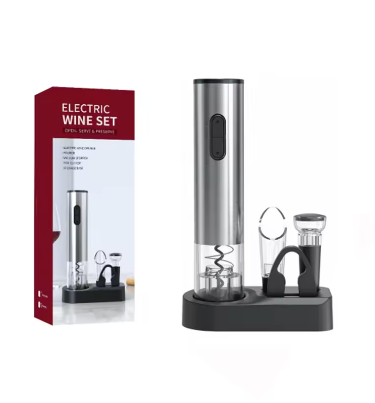Tire-Bouchon Électrique Automatique | Rechargeable | 1 à 4 Pièces | Ouverture en 6 Secondes