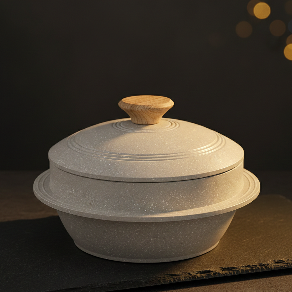 Cocotte Coréenne Stone Pot | Pierre & Fonte d'Aluminium | Bibimbap & Cuisine Coréenne Authentique