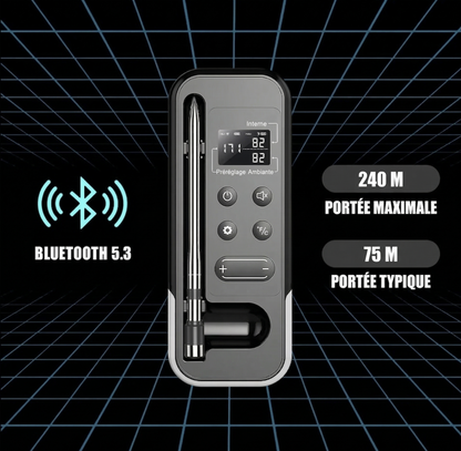Thermomètre Intelligent Bluetooth BBQ | Application Smartphone | Sonde Sans Fil | Four & Gril