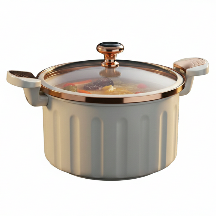 Cocotte Basse Pression Professionnelle 8L | Acier Inoxydable | Compatible Induction | 2 Coloris