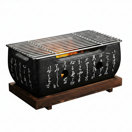 Barbecue Japonais Nomade de Table | Charbon de Bois | Yakitori, Kushiyaki & Korean BBQ | Portable