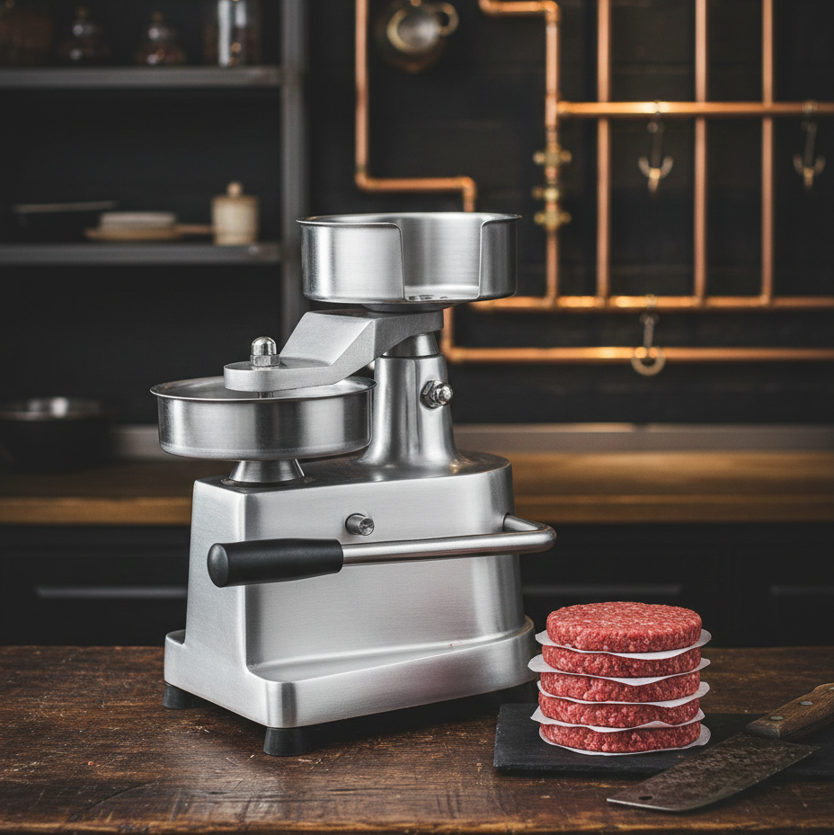 Presse à Hamburger Professionnelle Manuelle | Steaks Hachés & Smash Burgers | 3 Diamètres