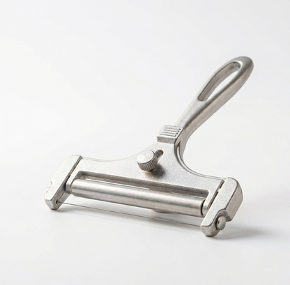 Coupe-Fromage à Fil Ajustable | Épaisseur Réglable | Fromages Tendres & Semi-Durs | Acier Inoxydable