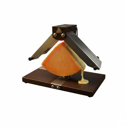 Appareil à Raclette & Fondue Électrique 2-en-1 | Fonte Émaillée | Raclette Traditionnelle & Fromage Fondu