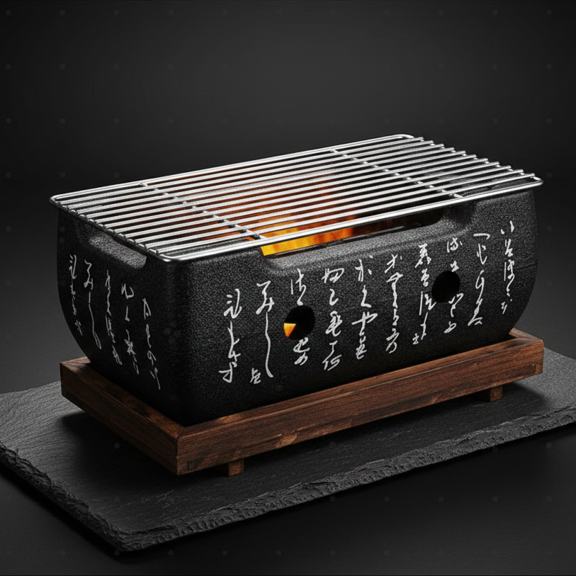 Barbecue Japonais Nomade | Charbon de Bois | Yakitori, Kushiyaki & Yakiniku | Style Shichirin