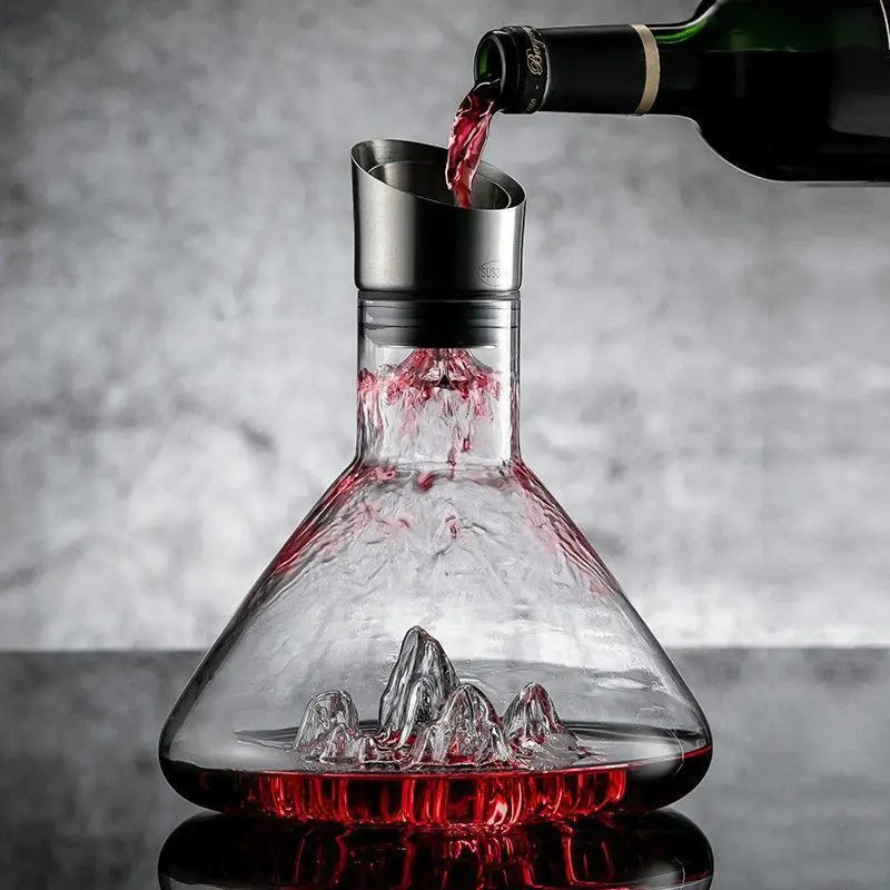 Carafe décanteur vin rouge cristal sans plomb soufflé Le Comptoir Culinaire