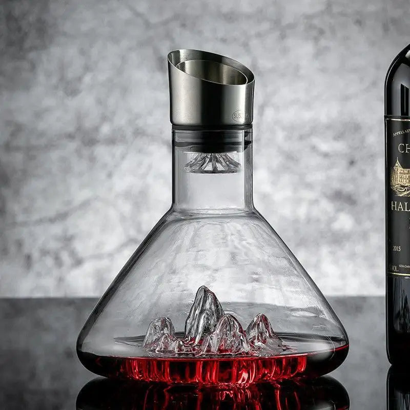 Carafe décanteur vin rouge cristal sans plomb soufflé Le Comptoir Culinaire