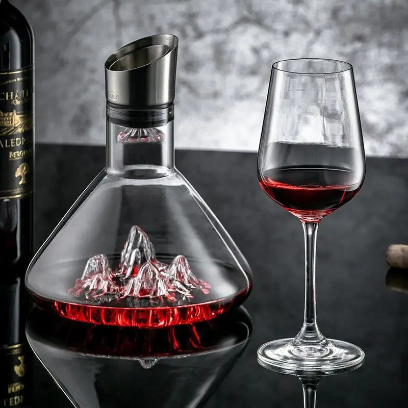 Carafe décanteur vin rouge cristal sans plomb soufflé Le Comptoir Culinaire