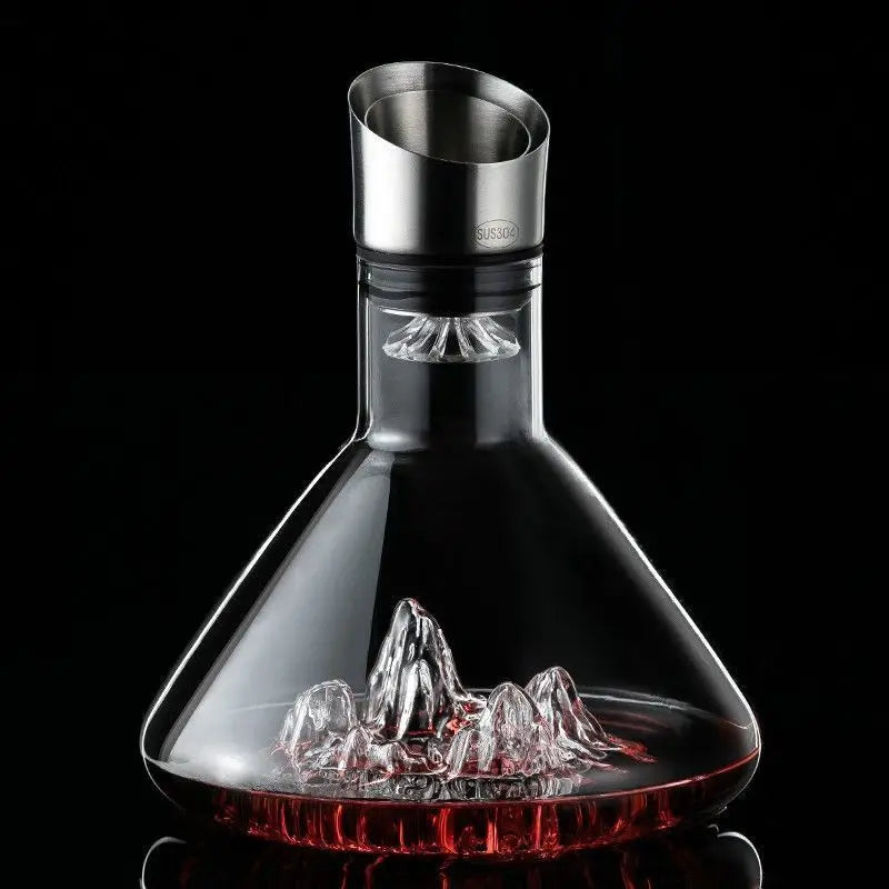 Carafe décanteur vin rouge cristal sans plomb soufflé Le Comptoir Culinaire