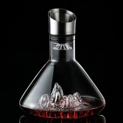 Carafe décanteur vin rouge cristal sans plomb soufflé Le Comptoir Culinaire