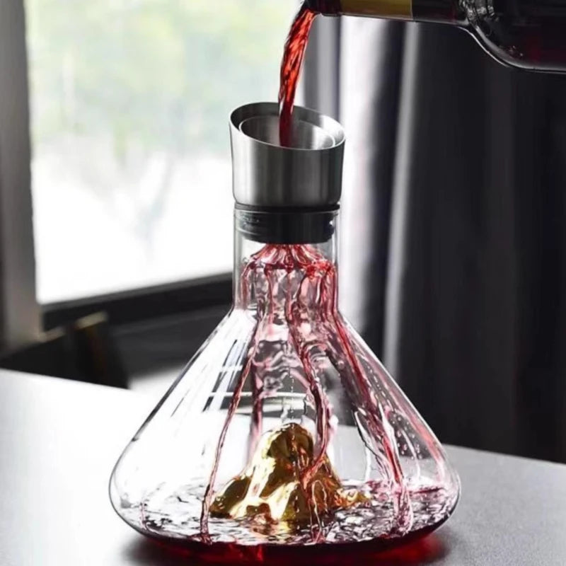 Carafe décanteur vin rouge cristal sans plomb soufflé Le Comptoir Culinaire