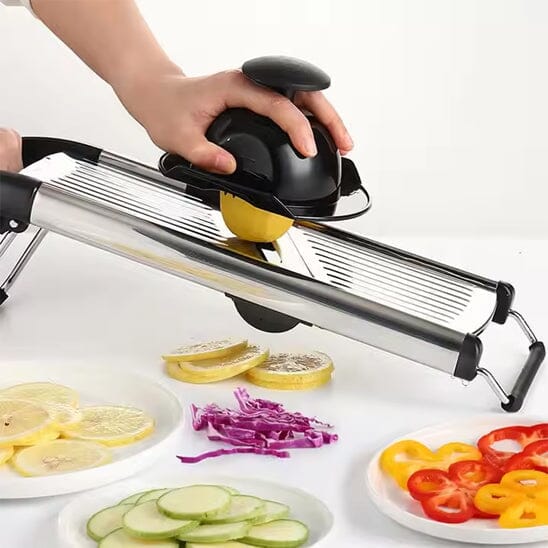 Mandoline Professionnelle Japonaise | 5 Lames | Julienne, Tranches & Chips | Acier Inoxydable