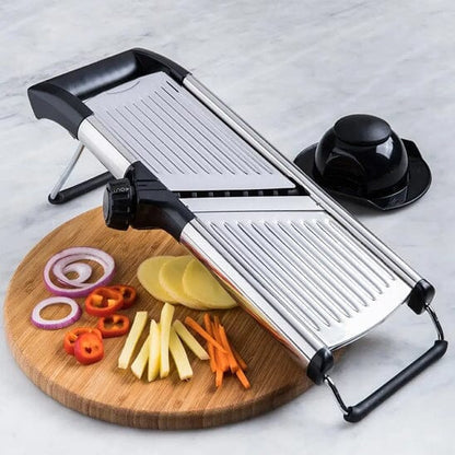Mandoline Professionnelle Japonaise | 5 Lames | Julienne, Tranches & Chips | Acier Inoxydable